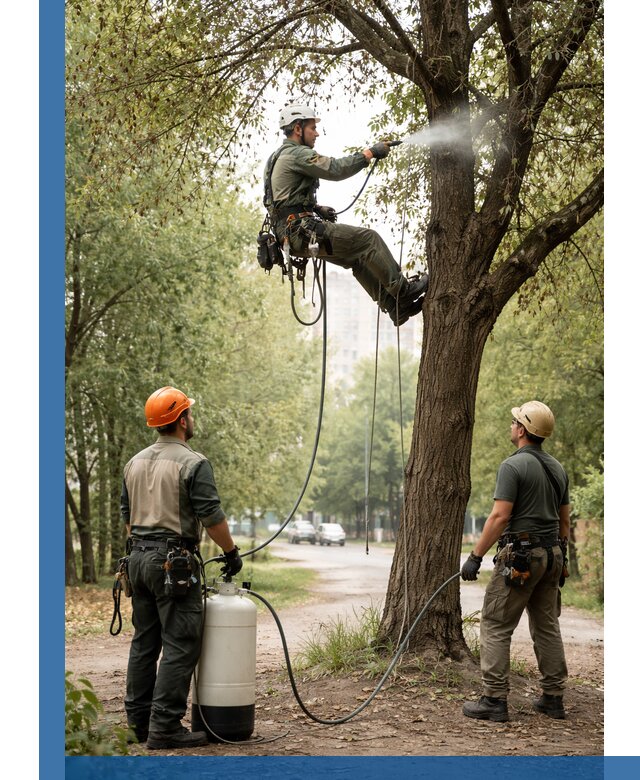 Обработка деревьев от вредителей в Королёве профессиональная защита