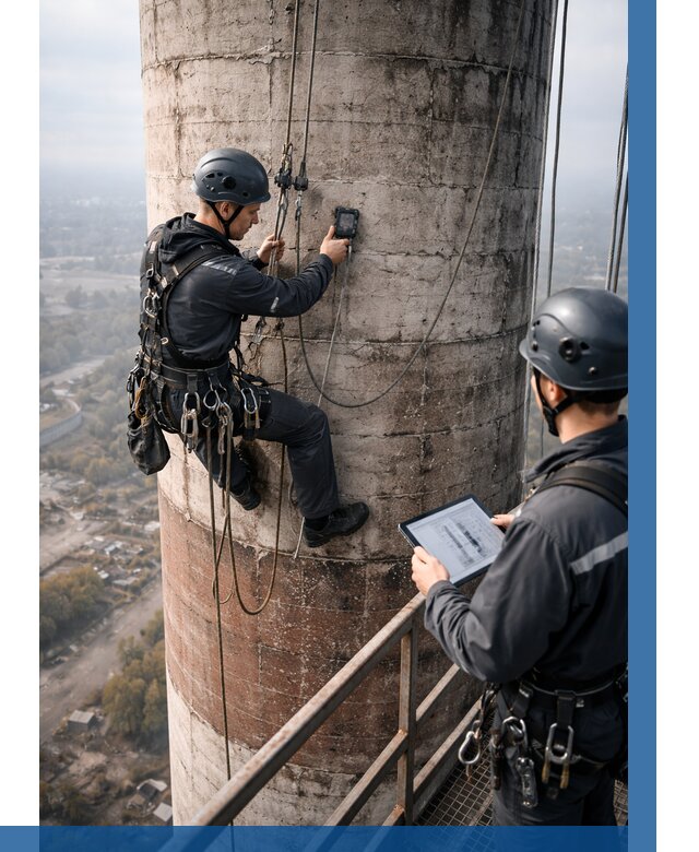 Обследование дымовой трубы в Королёве от 8318 р. | ВЫСОТНИК-Кор