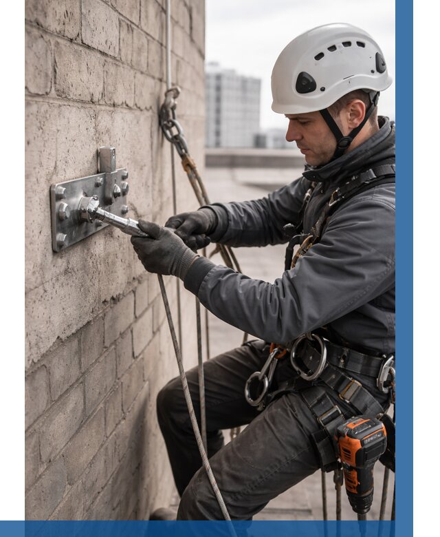 Установка анкерных точек в Королёве от 3639 р. | ВЫСОТНИК-Кор