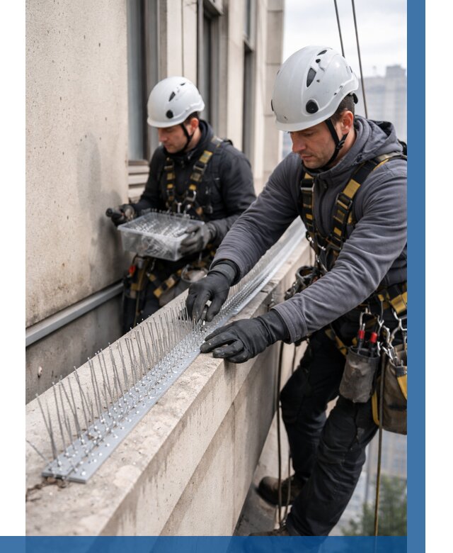 Установка шипов от птиц в Королёве от 884 р. | ВЫСОТНИК-Кор