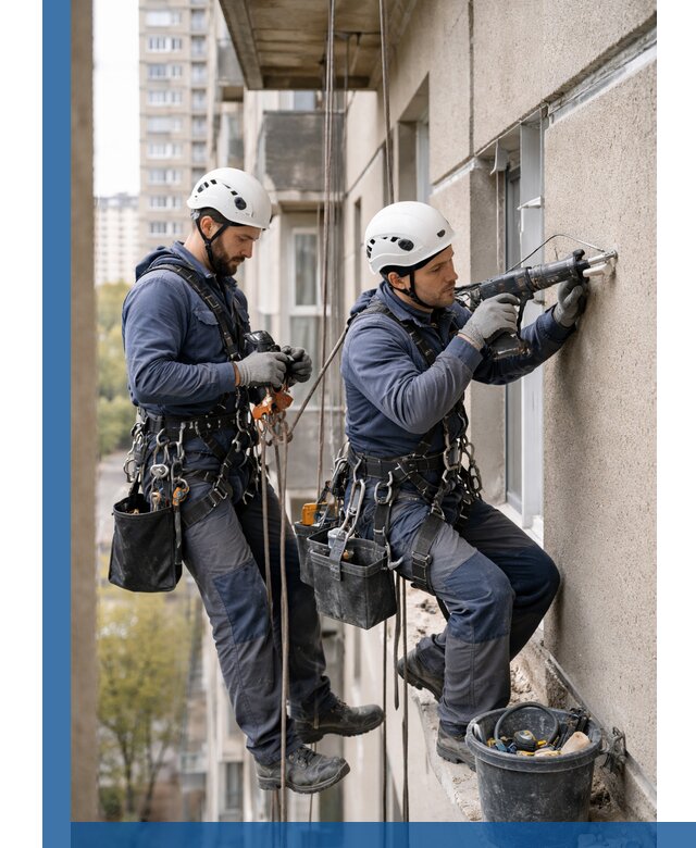 Промышленные альпинисты высотные работы и монтаж в Королёве